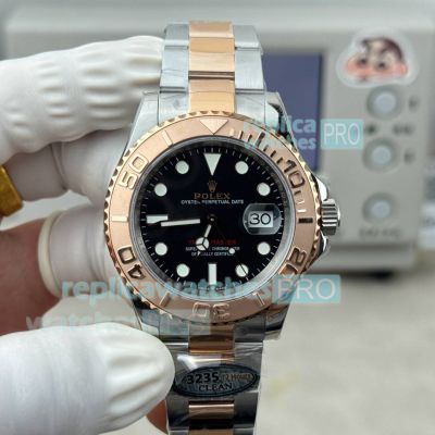 N+ Factory Swiss Clone Rolex Yacht-Master Two-tone Rose Gold 3235 Watch 40mm 